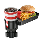 Green Lion Multi-Function Car Cup Holder Tray - Black