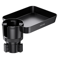Green Lion Multi-Function Car Cup Holder Tray - Black