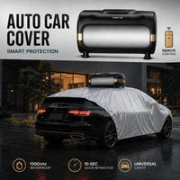 Green Lion Auto Car Cover With Remote Control - Black