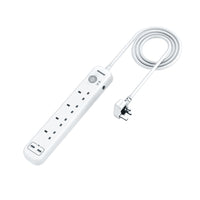 Remson Essential 6 Way 2 Usb Ports + 4 Ac Outlets Surge Protection Power Strip