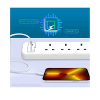 Remson Essential 6 Way 2 Usb Ports + 4 Ac Outlets Surge Protection Power Strip