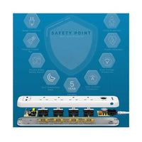 Remson Essential 6 Way 2 Usb Ports + 4 Ac Outlets Surge Protection Power Strip