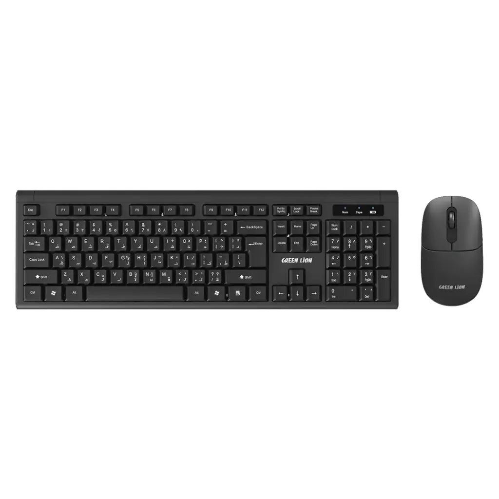 Green Lion Gkm-200 Wireless Combo Keyboard And Mouse