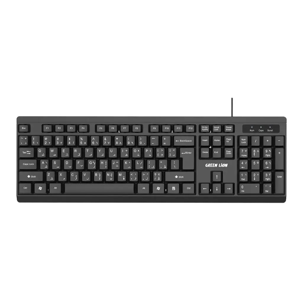 Green Lion Gkm-100 Wired Keyboard And Mouse