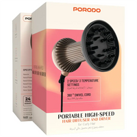 Porodo Portable High-Speed Hair Diffuser And Dryer For Curly Hair
