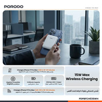 Porodo Sovo Magsafe Power Bank 5000Mah With Charging Led Light