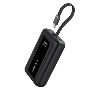 Anker A1688H11 Power Bank, 10000Mah, 30W, Built-In Usb-C Cable
