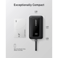 Anker A1688H11 Power Bank, 10000Mah, 30W, Built-In Usb-C Cable