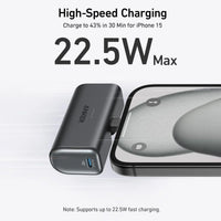 Anker Nano Power Bank 22.5W, Built-In Usb-C Connector
