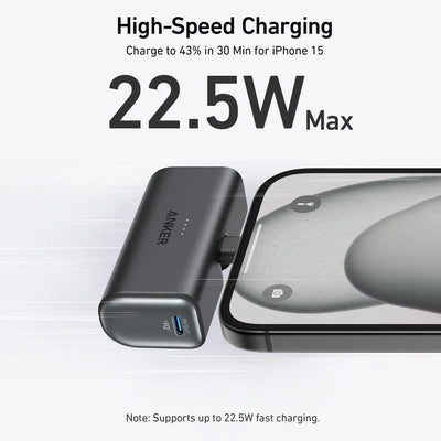 Anker Nano Power Bank 22.5W, Built-In Usb-C Connector