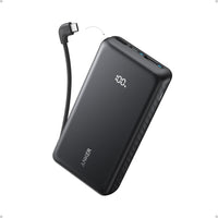 Anker Zolo Power Bank 10K 22.5W Built-In Usb-C Cable (A110Dh11) Black