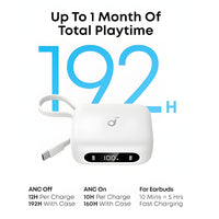 Soundcore P41I By Anker Adaptive Noise Cancelling Earbuds-White