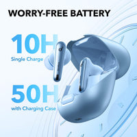 Soundcore Anker Liberty 4 Nc Bluetooth Headphones, Light Blue