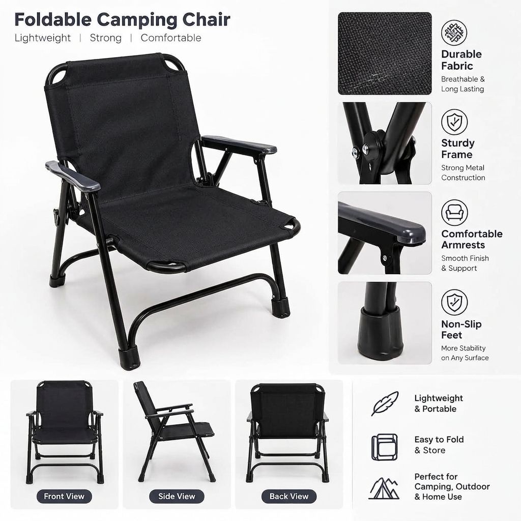 Portable Folding Outdoor Camping Chair Lb-21325