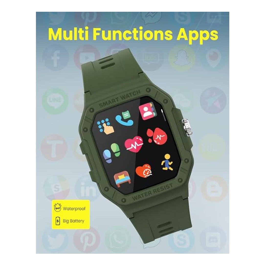 Moxedo Junior Smart Watch For Kids- Green