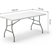 Multifunctional Folding Outdoor Table 152X74X74 Cm
