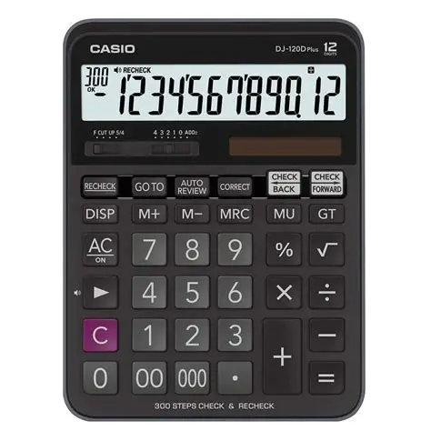 Casio Desktop Calculator Dj-120D Plus