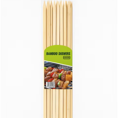 Bbq Bamboo Stick Skewers 40 Pcs
