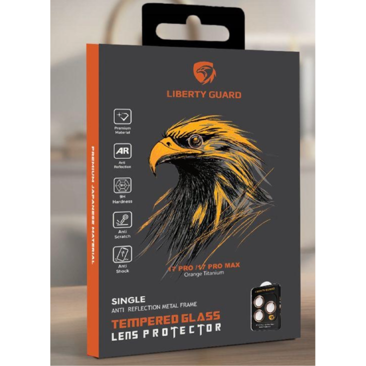Camera Lens Protector Orange Titanium 17 Pro / 17Pro Max