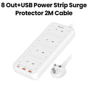 Moxedo Power Strip 8 Ac Outlet 3 Usb Port