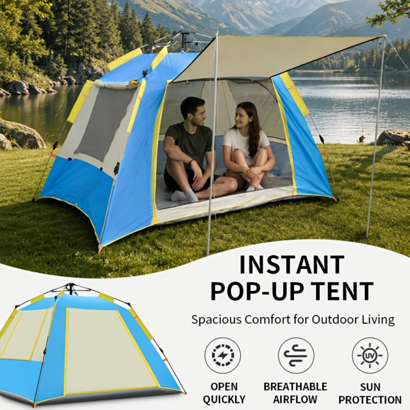 Portable Automatic Outdoor Camping Tent 222x222x150cm