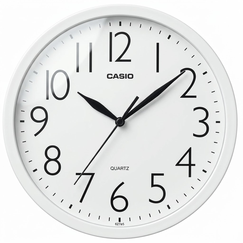 Casio Wall Clock Analog Iq-05-7Df White