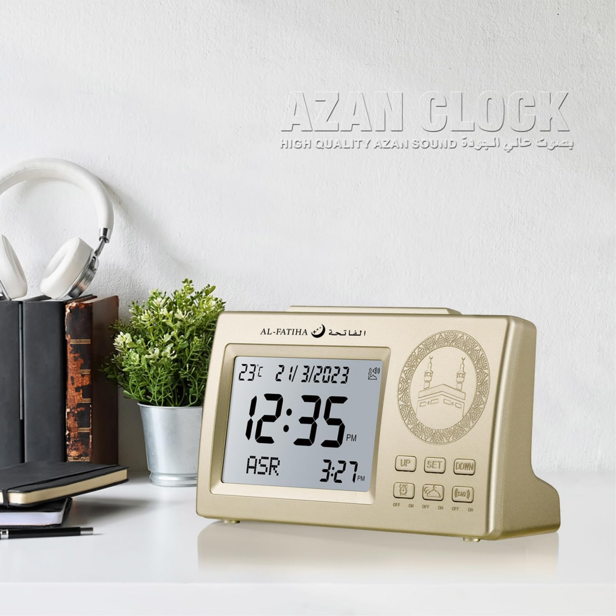 Azan Islamic Digital Table Clock Faj-106