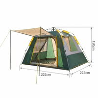 Portable Automatic Outdoor Camping Tent 222X222X150Cm